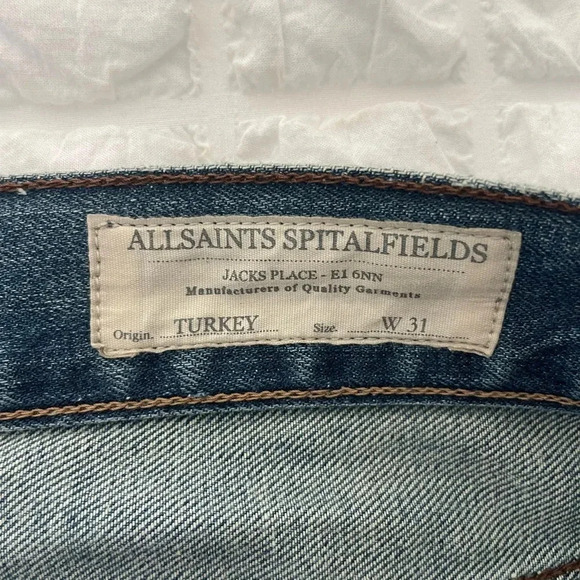 All Saints distressed denim in jacks place fuse kick - Picture 4 of 10